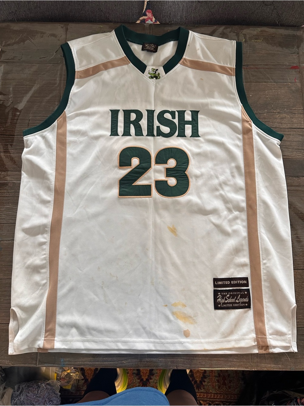 LeBron James HIGH SCHOOL LEGENDS LeBron James Irish 23 Jersey